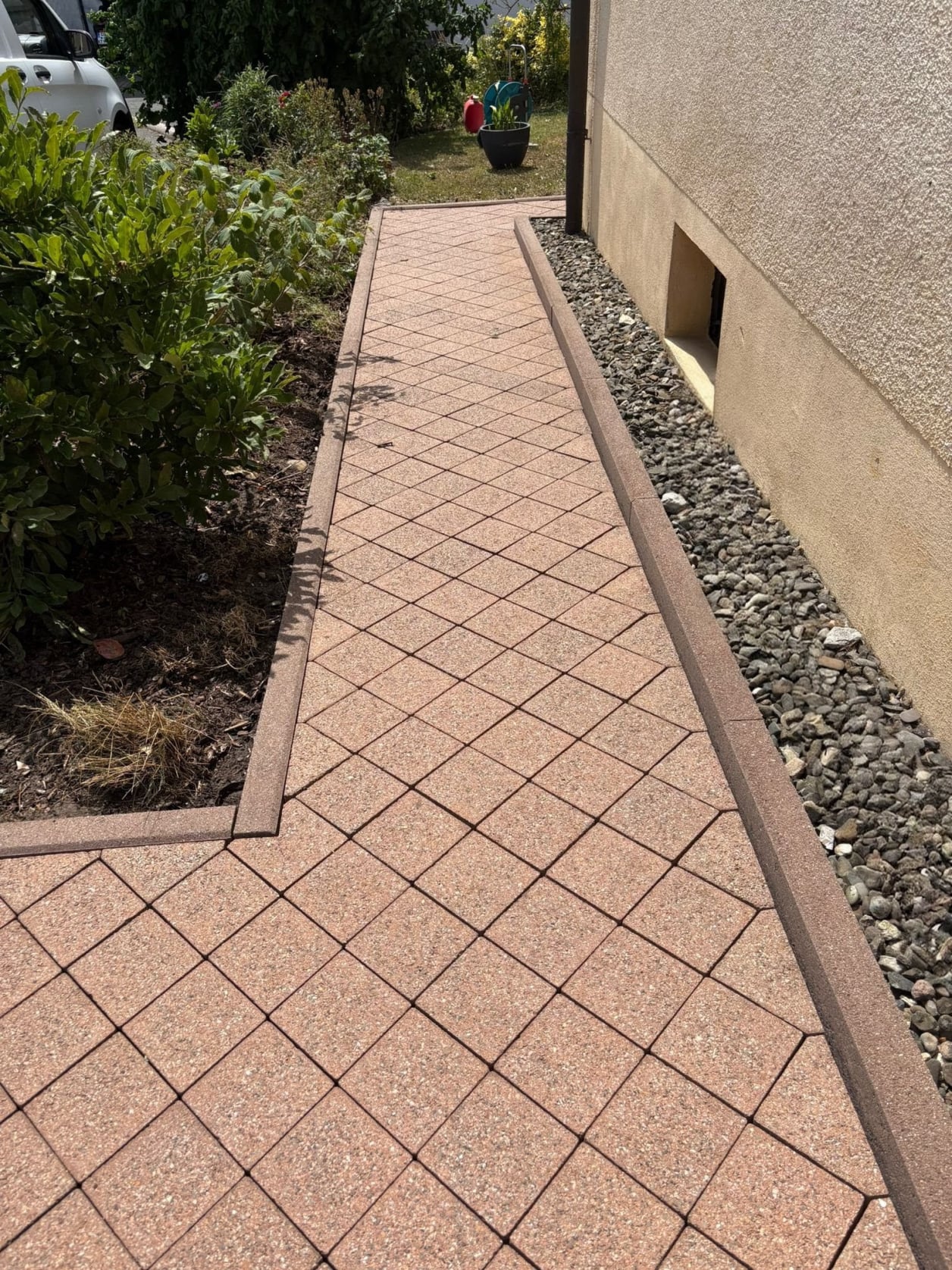 Pflastersteinreinigung nachher