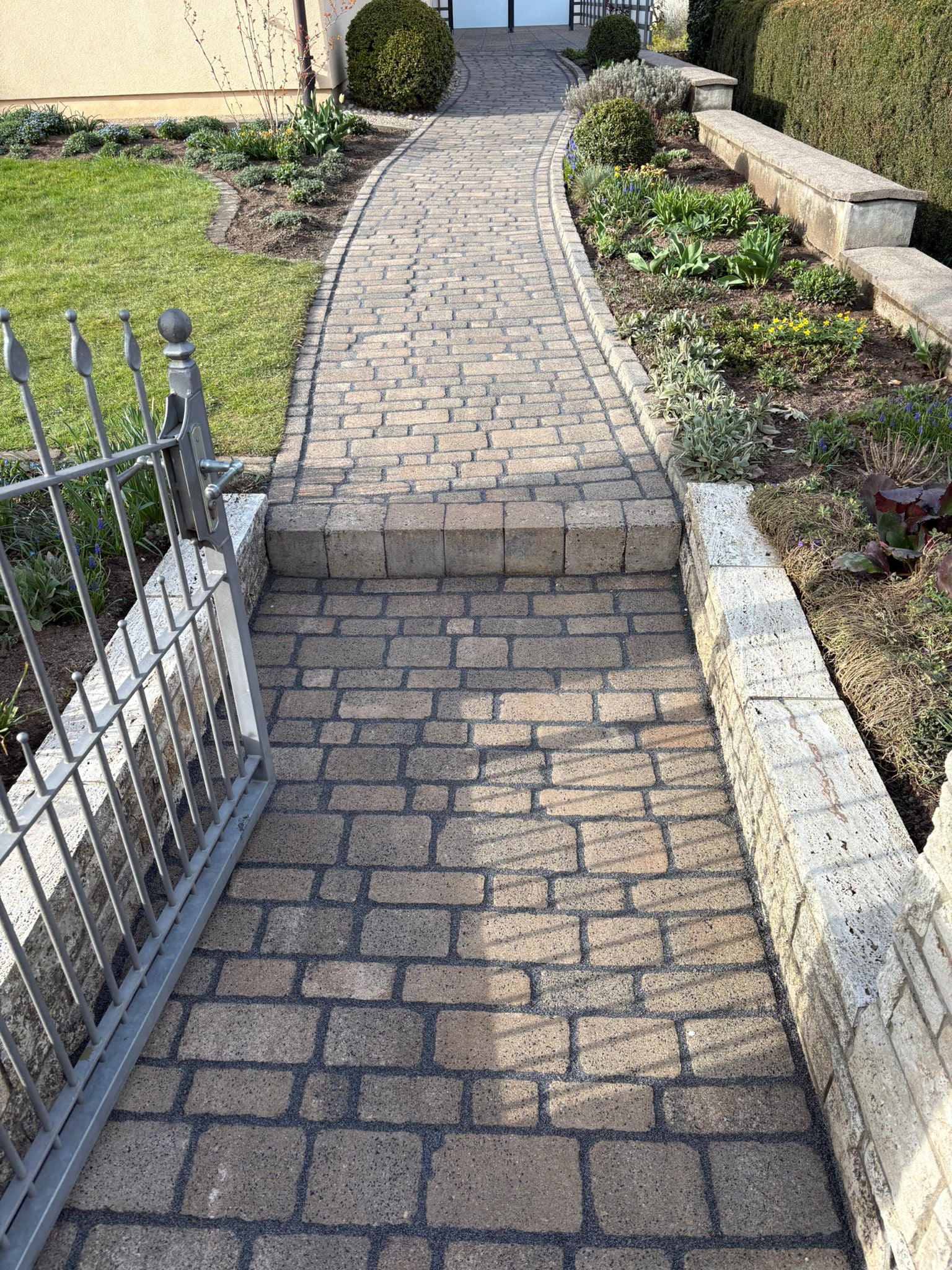 Pflastersteinreinigung mittendrin 2